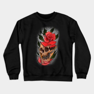 Skull rose Crewneck Sweatshirt